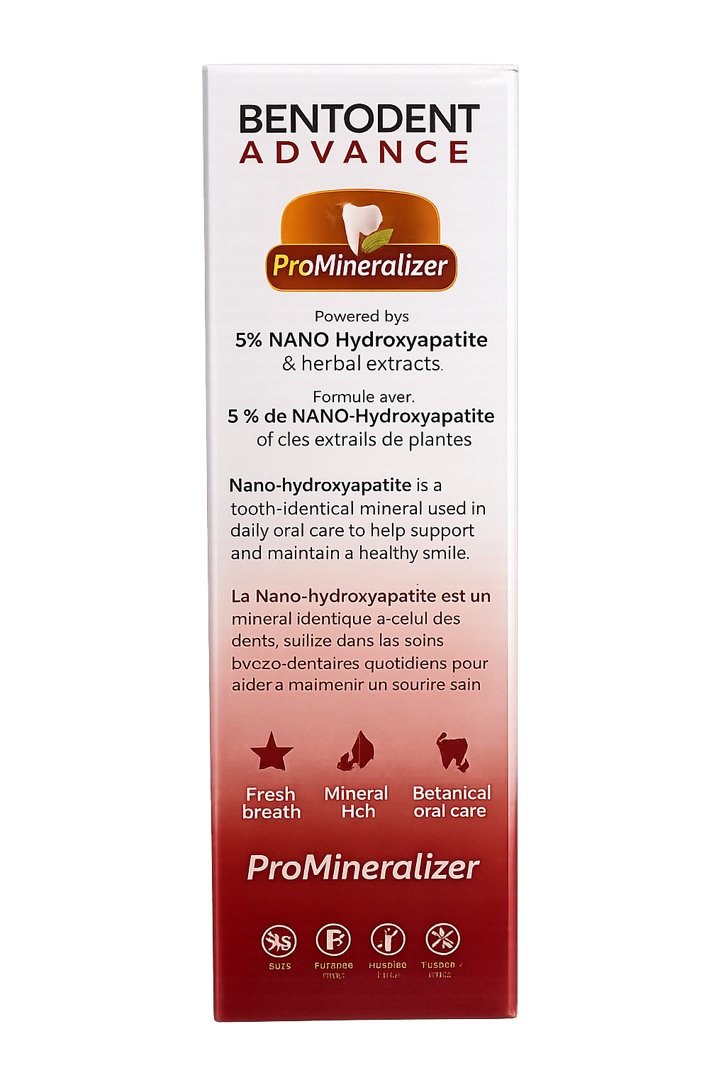 BENTODENT® Advance ProMineralizer 5% Nano Hydroxyapatite Toothpaste