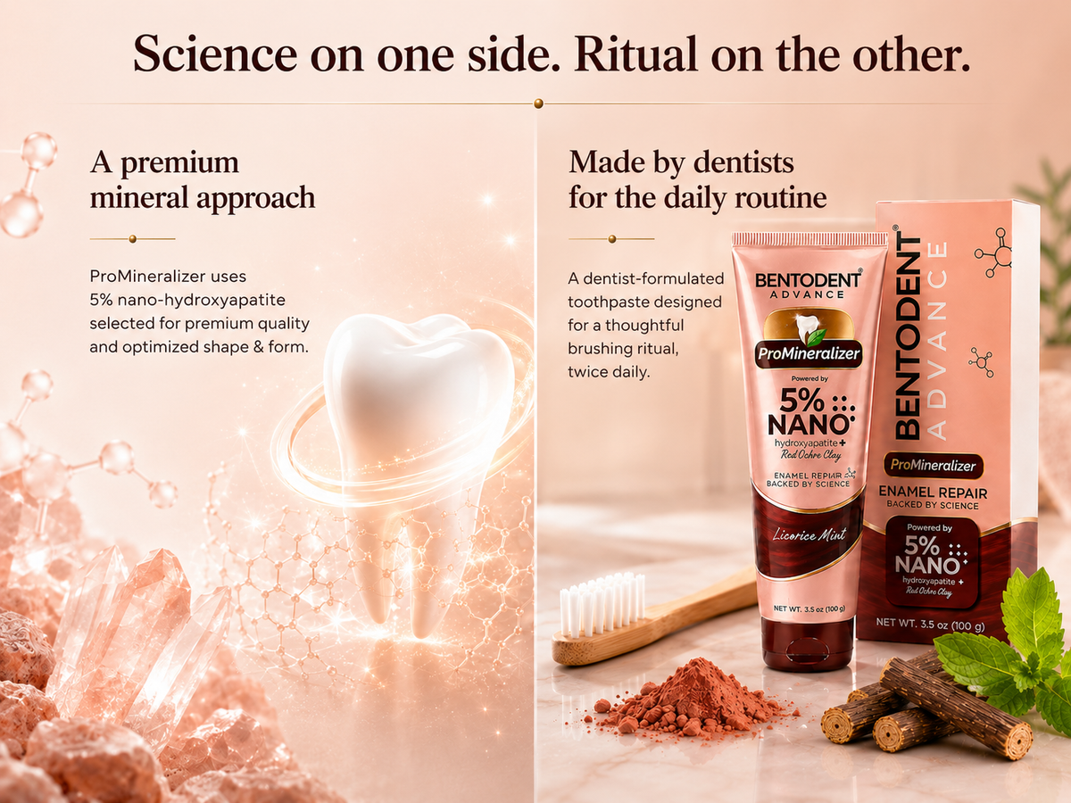 BENTODENT® Advance ProMineralizer 5% Nano Hydroxyapatite Toothpaste