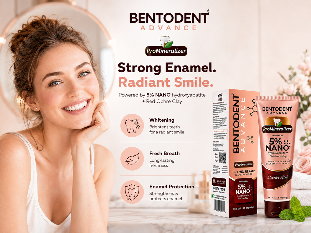 BENTODENT® Advance ProMineralizer 5% Nano Hydroxyapatite Toothpaste