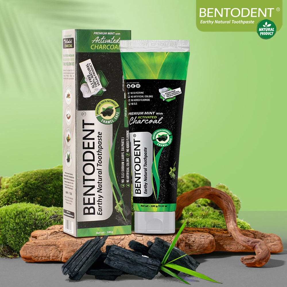Calcium Bentonite Clay Toothpaste - 100% Natural, SLS & Fluoride Free ...
